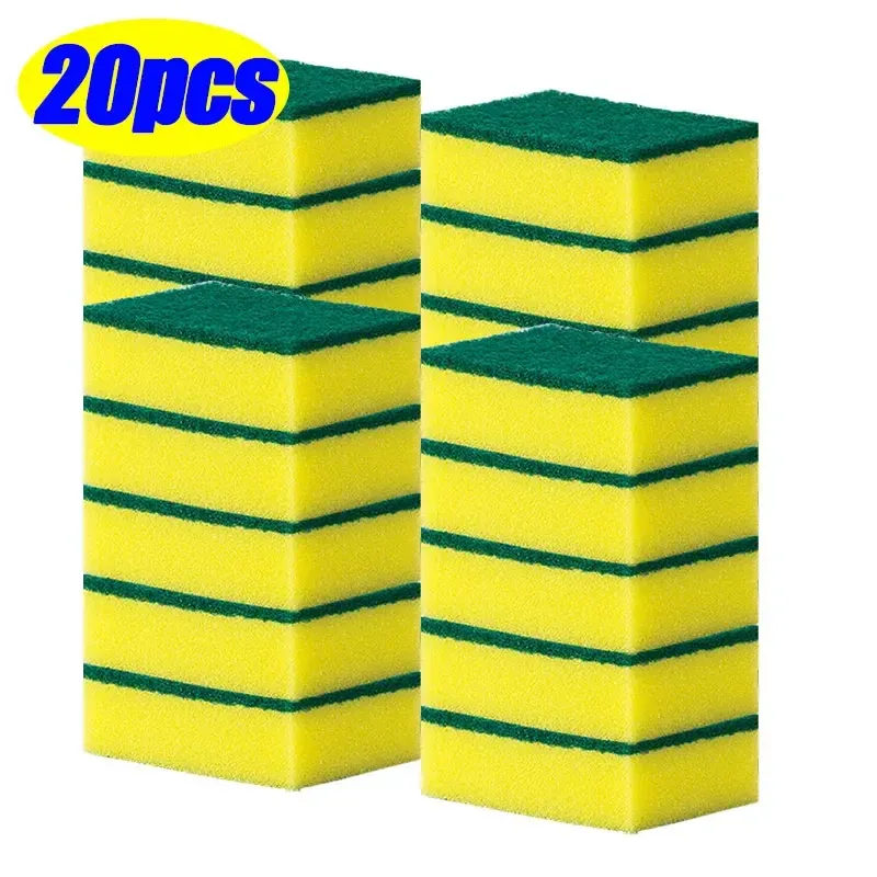 Éponges de cuisine réutilisables double face Magic Books, tampons à récurer pour casseroles et poêles, brosse à récurer, outils de nettoyage, lot de 50 pièces, 5 pièces 11