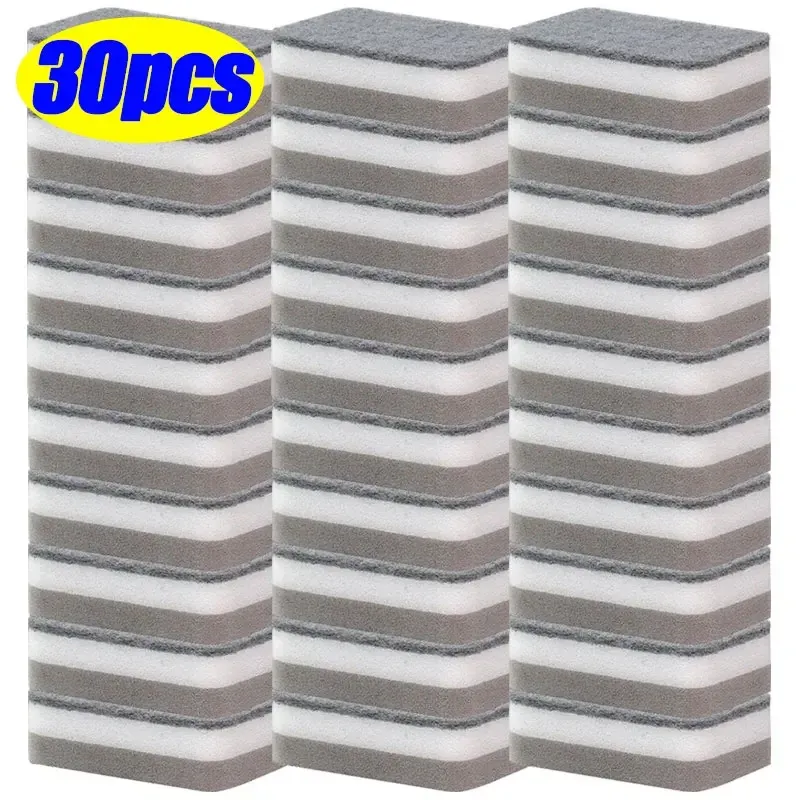 Éponges de cuisine réutilisables double face Magic Books, tampons à récurer pour casseroles et poêles, brosse à récurer, outils de nettoyage, lot de 50 pièces, 5 pièces 14