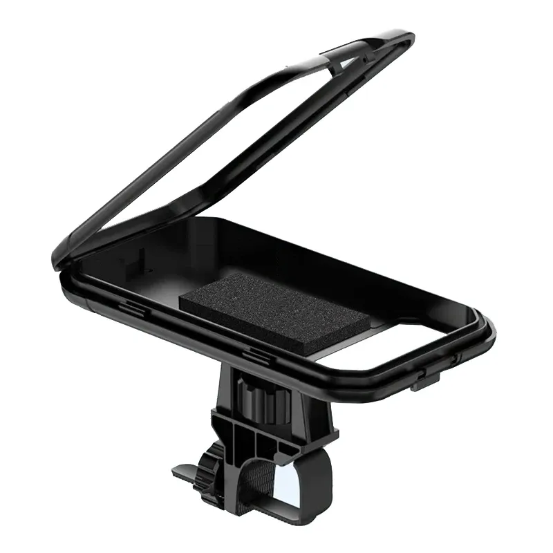 Support de téléphone étanche et antivol pour moto et vélo, fixation sur guidon, rotation à 360°, compatible écrans de 5,5 à 6,9 pouces 7