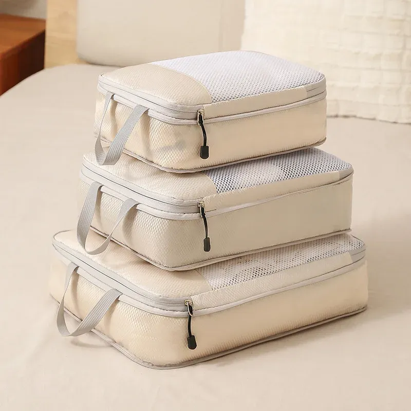 Lot de 3 cubes de compression pour bagage de voyage 6