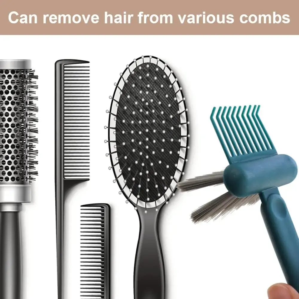 Outil 2 en 1 pour le nettoyage des brosses et peignes à cheveux, lot de 2 6