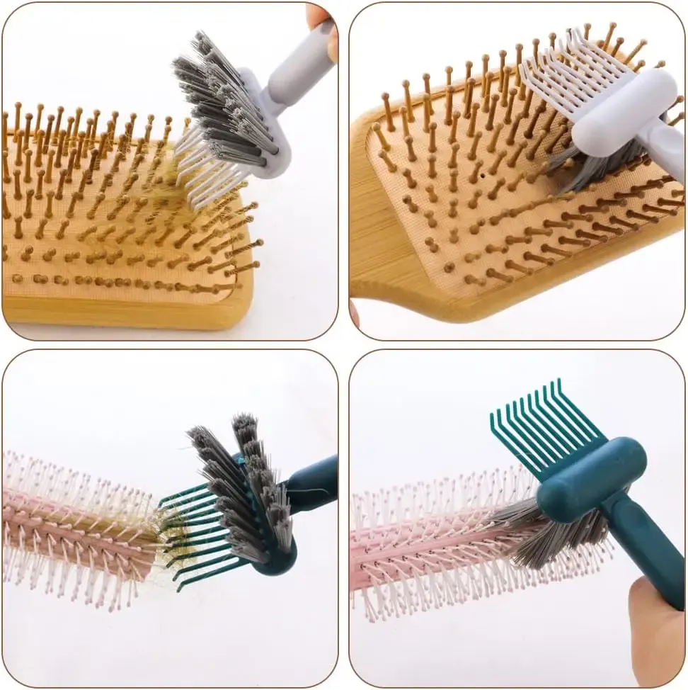 Outil de nettoyage de peigne en situation
