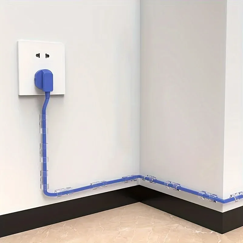 Organisation des câbles avec clips adhésifs