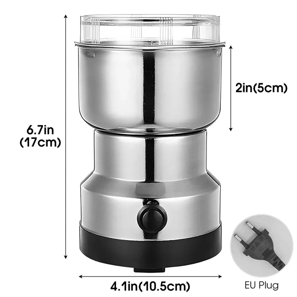 Broyeur électrique en acier inoxydable, moulin à café polyvalent pour graines, épices, herbes et noix 7