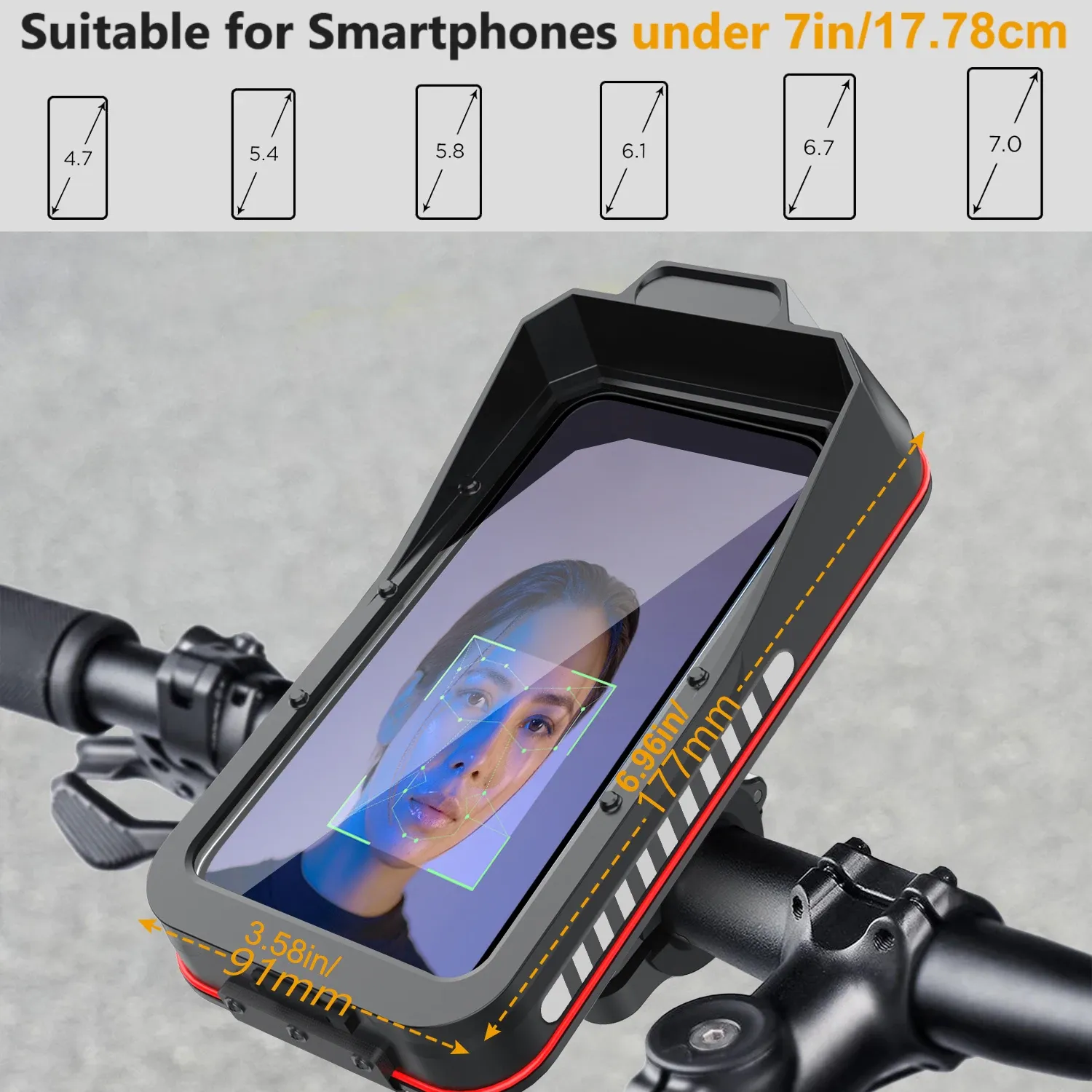 Support universel pour smartphone de moto