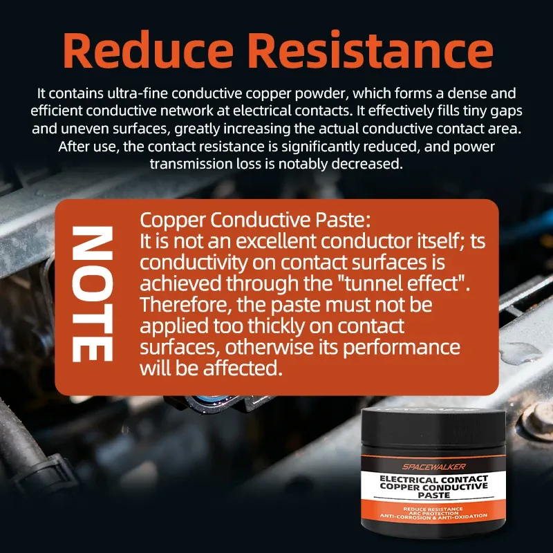 Pâte conductrice de contact à base de cuivre – Anti-corrosion et anti-oxydation pour faisceaux de câbles – Connexion sans frais 2