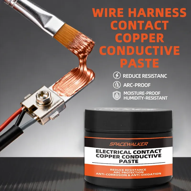 Pâte conductrice de contact à base de cuivre – Anti-corrosion et anti-oxydation pour faisceaux de câbles – Connexion sans frais - Image 1