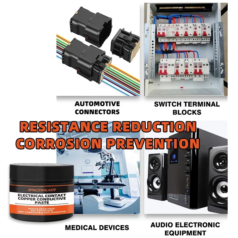 Pâte conductrice de contact à base de cuivre – Anti-corrosion et anti-oxydation pour faisceaux de câbles – Connexion sans frais 4