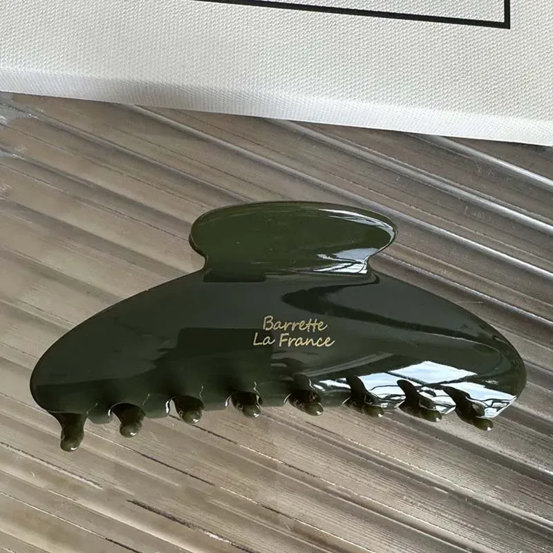 Pince à cheveux rétro coréenne en acétate, grand crabe, pince requin et épingle simple 7