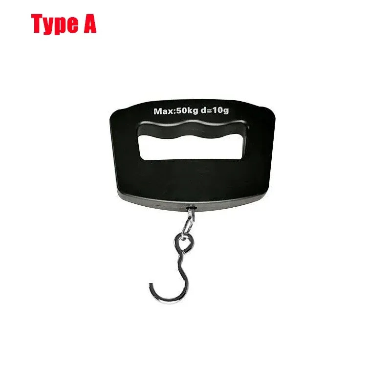 Balance portable numérique à écran LCD pour bagages, 50 kg / 110 lb, pour valise et sac de voyage, crochet de pesée pour poissons, balance suspendue 7