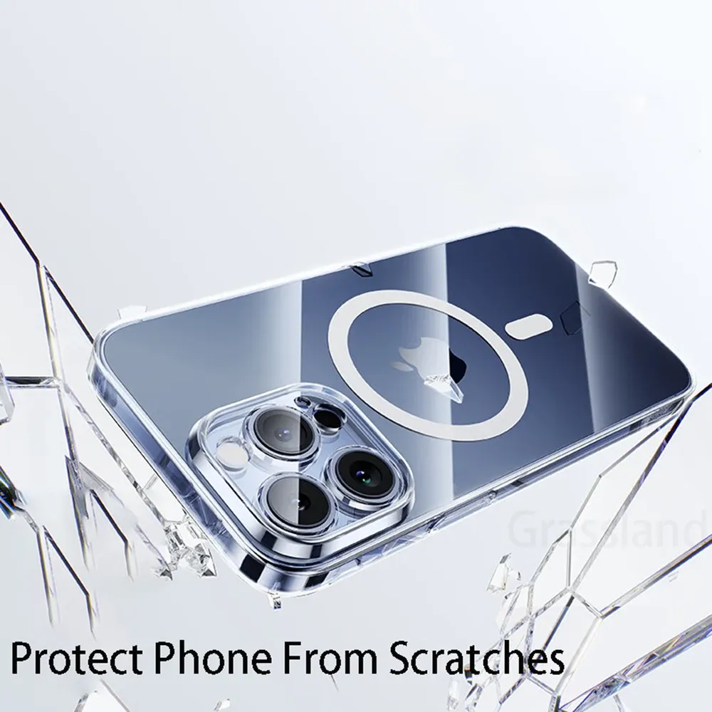 Coque transparente magnétique, vue détaillée