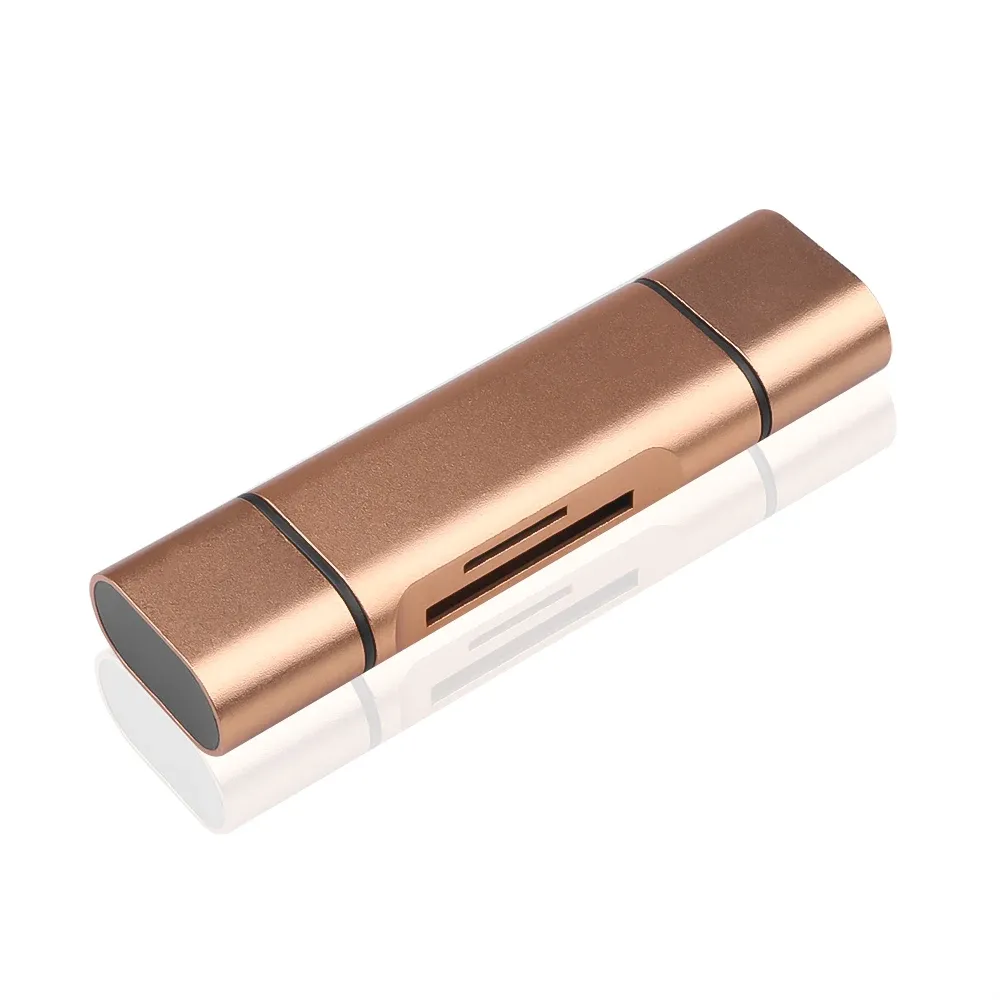 Lecteur de cartes 6 en 1 USB 3.0 vers USB-C, Micro USB, adaptateur OTG universel, adaptateur multifonction SD/TF, transfert haute vitesse 8