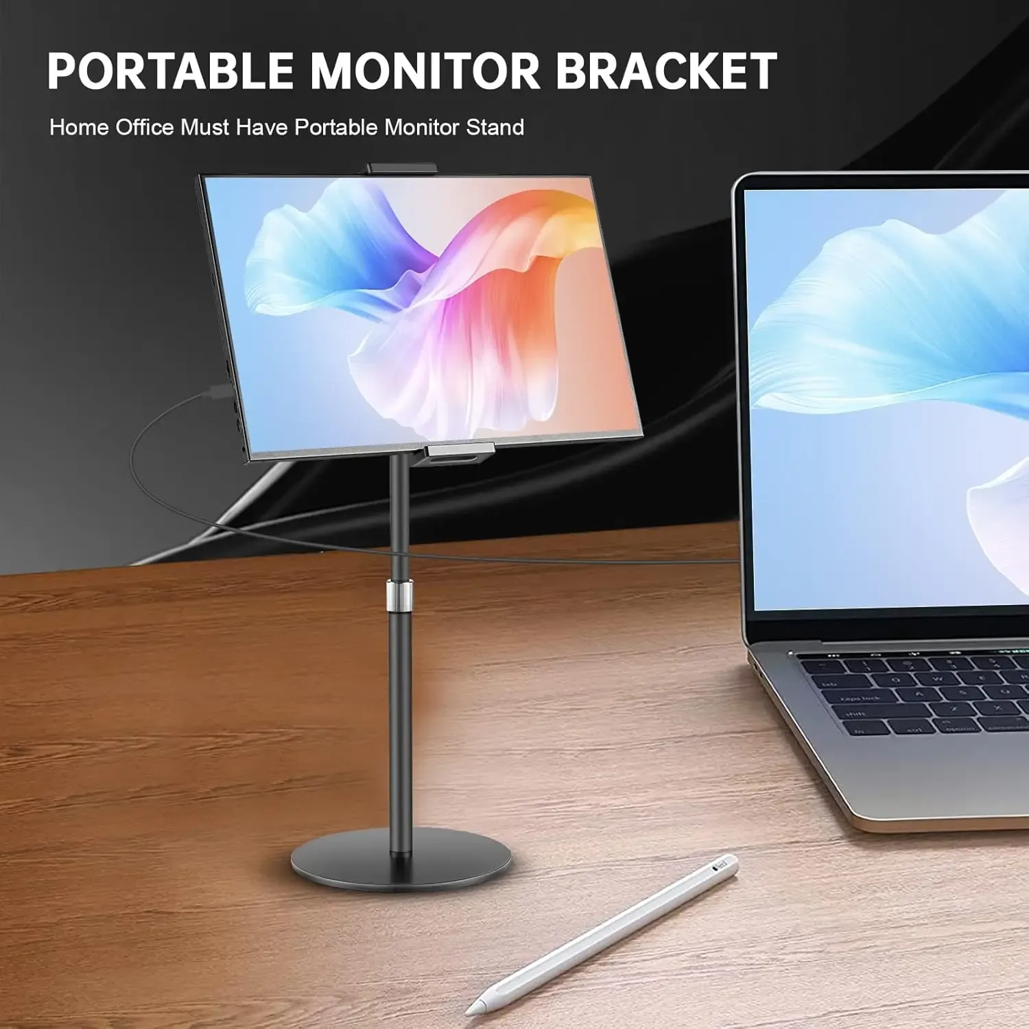 Support de tablette pour iPad, support de bureau pour écran portable réglable, Kindle 4