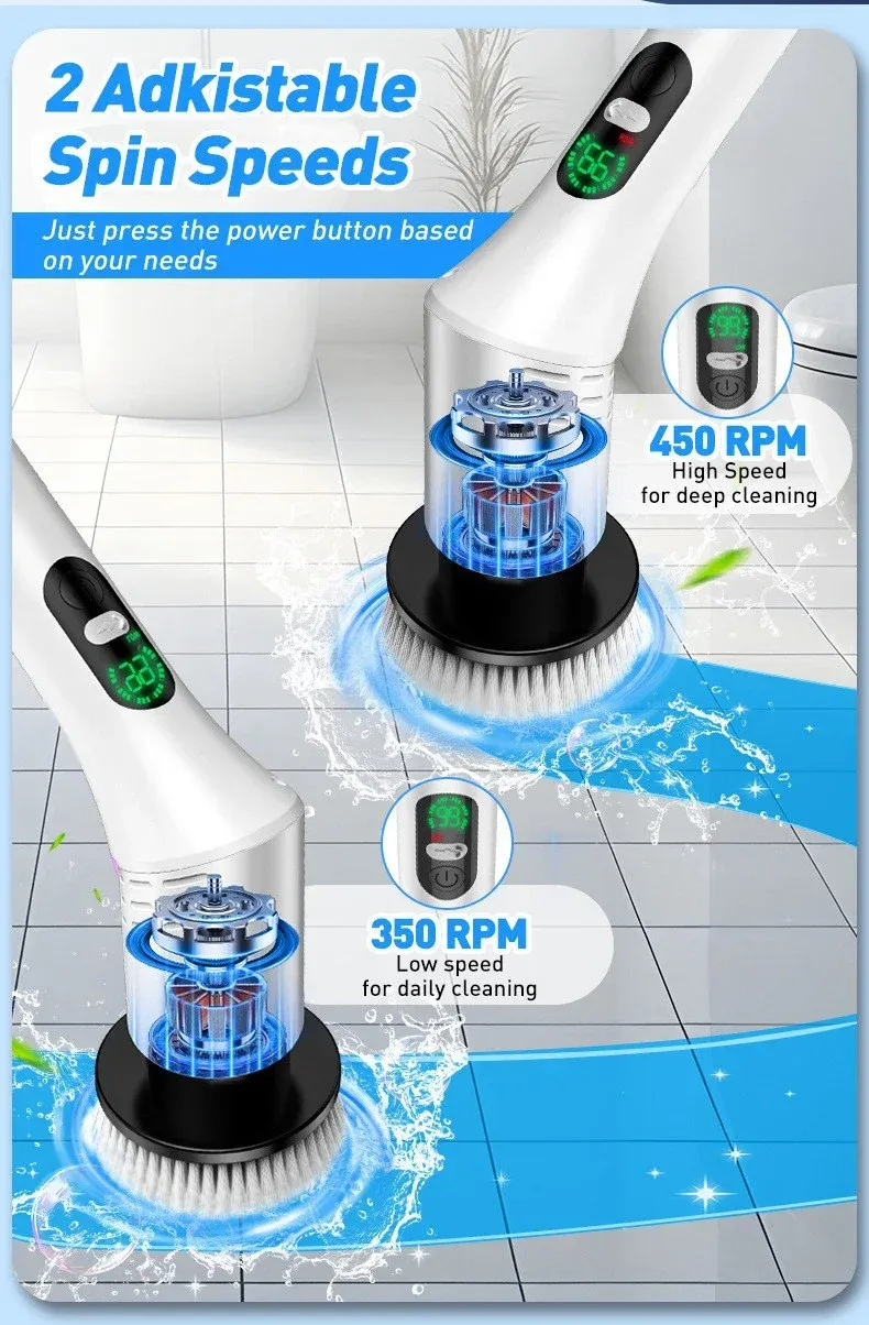 Détail de la brosse rotative sans fil
