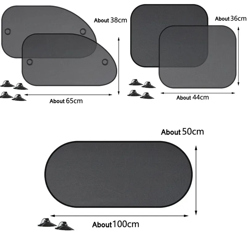 Pare-soleil universel pliable pour pare-brise de voiture 4