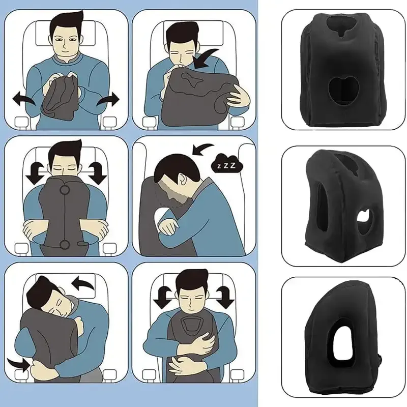Coussin d'air gonflable, usage au quotidien