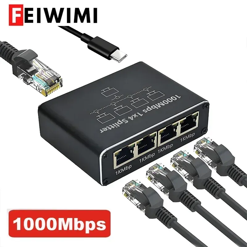 Commutateur Ethernet Gigabit, vue détaillée