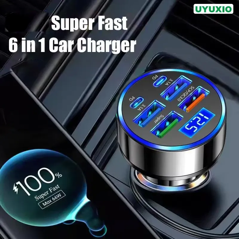 Adaptateur de charge voiture UYUXIO au design compact