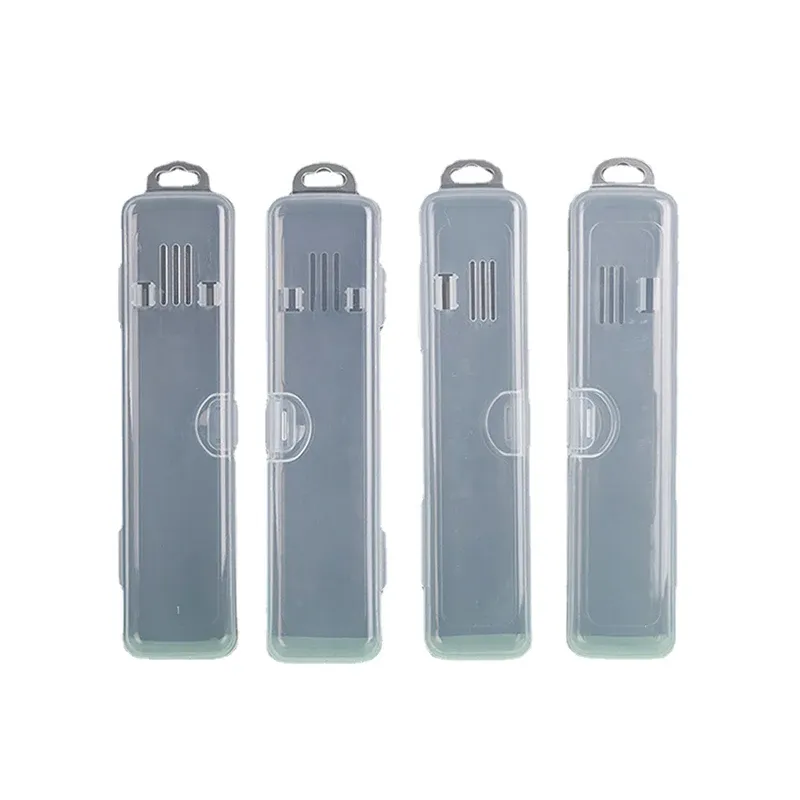 Étui de rangement transparent pour brosse à dents, utilisation quotidienne
