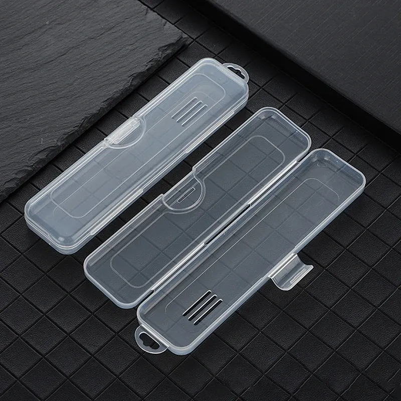 Étui de rangement transparent pour brosse à dents, rangement de voyage