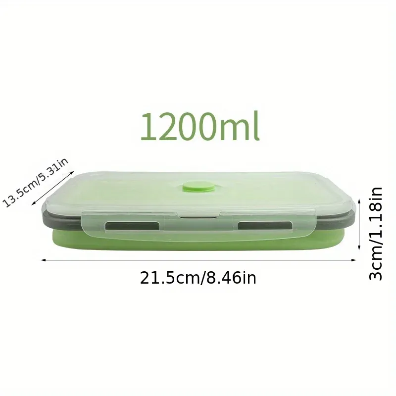 Boîte de conservation alimentaire pliable en silicone, empilable et gain de place, compatible micro-ondes – Lot de 4 8