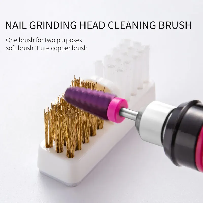 Détail des têtes de brosse