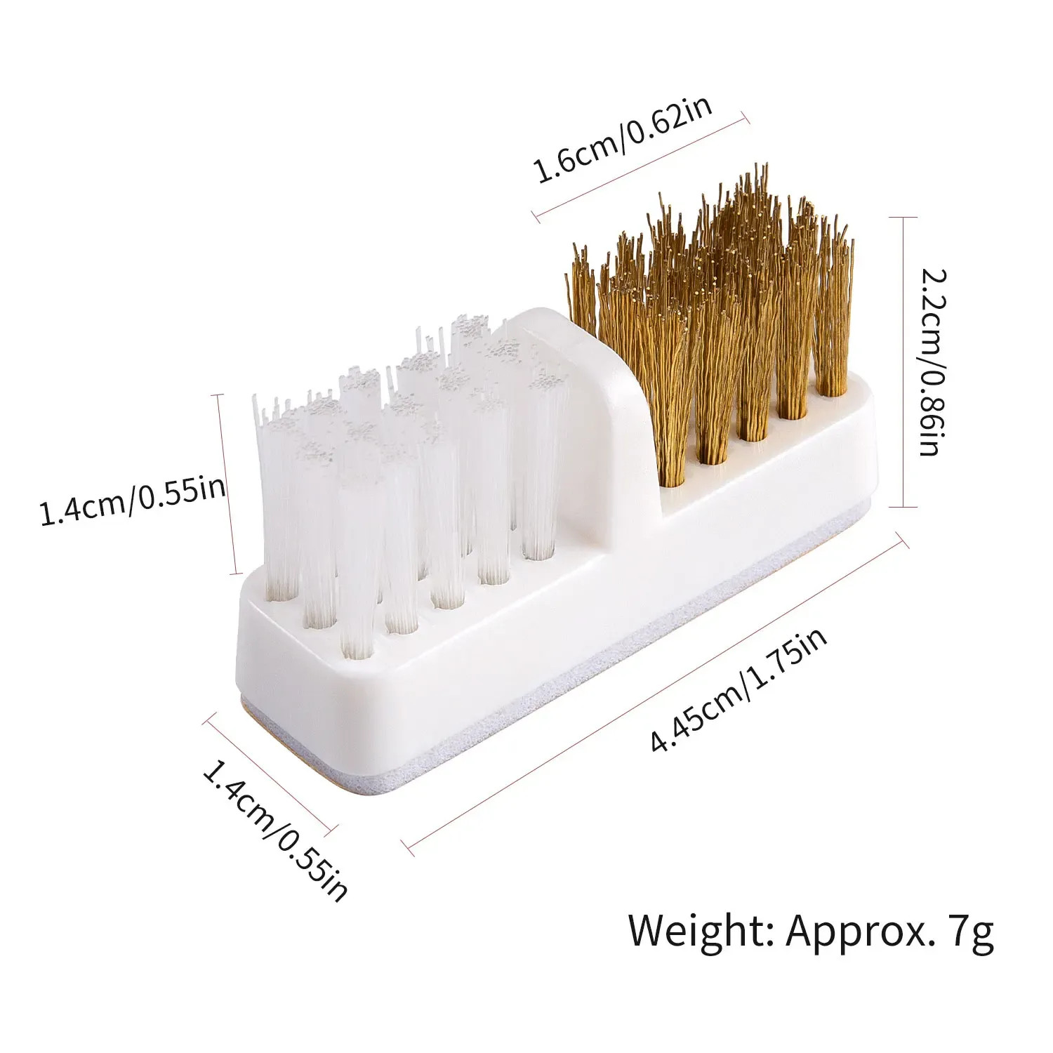 Brosse en fil de cuivre en situation d'utilisation