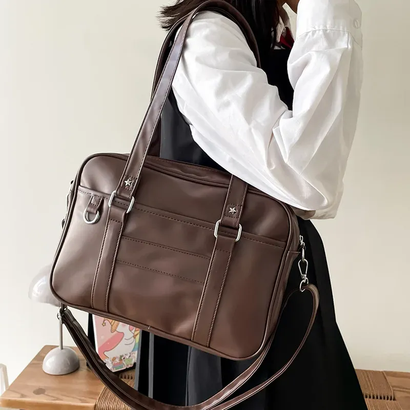 Sac à bandoulière JK de style japonais pour femme en cuir PU, inspiré de l'uniforme lycéen, sac bandoulière simple Itabag - Image 1
