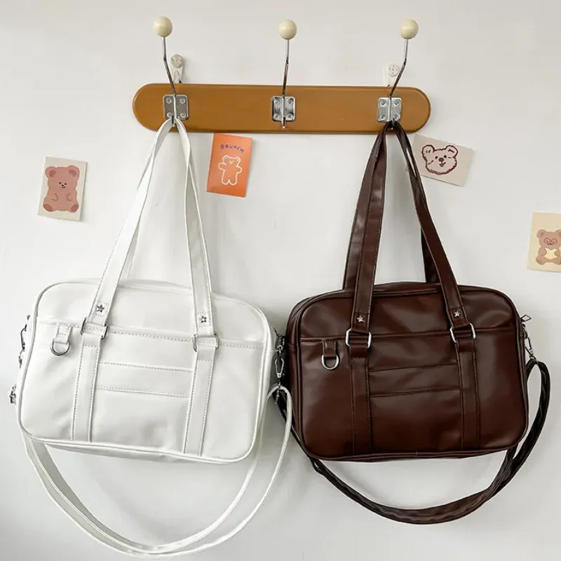 Sac à bandoulière JK de style japonais pour femme en cuir PU, inspiré de l'uniforme lycéen, sac bandoulière simple Itabag 2