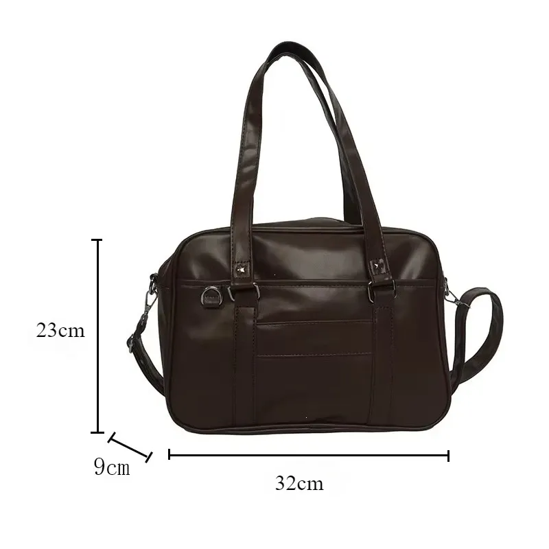 Sac à bandoulière JK de style japonais pour femme en cuir PU, inspiré de l'uniforme lycéen, sac bandoulière simple Itabag 6