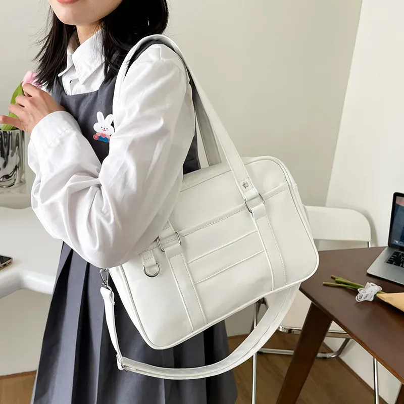 Sac à bandoulière JK de style japonais pour femme en cuir PU, inspiré de l'uniforme lycéen, sac bandoulière simple Itabag 9