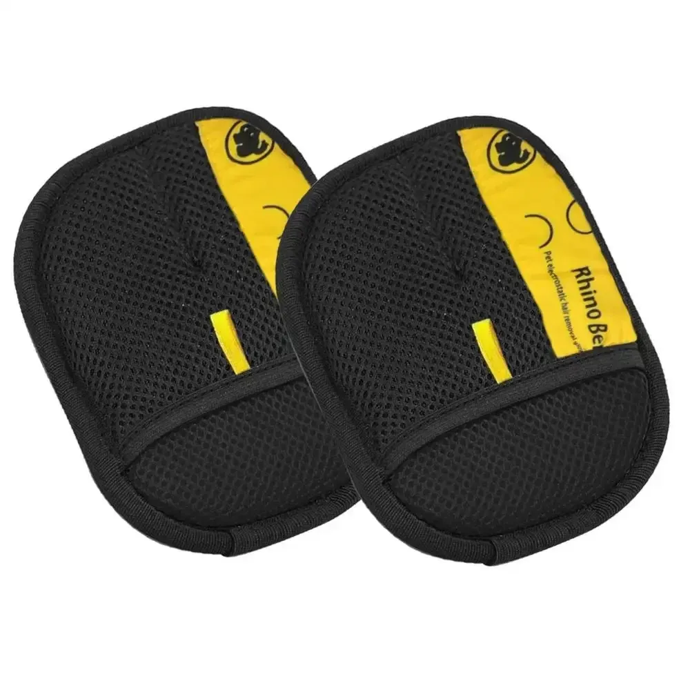 Lot de 2 gants de toilettage double face pour chat, brosse anti-poils pour chien, gant de nettoyage électrostatique pour canapé et tapis 7