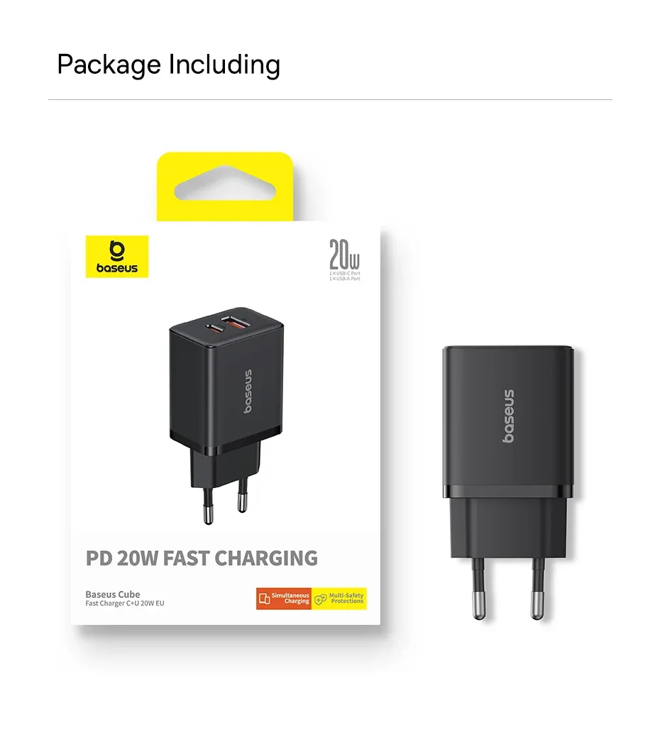 Chargeur Baseus, design compact