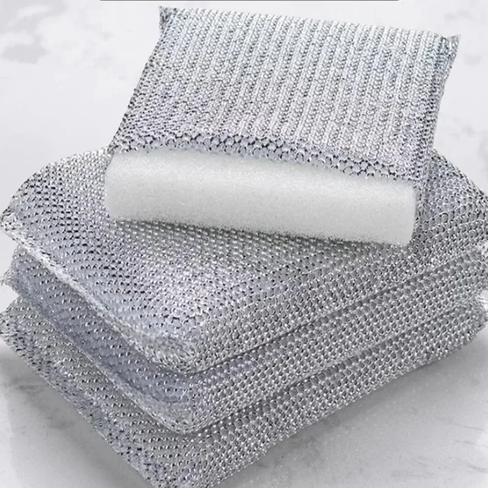 Lot de 4 éponges à vaisselle de cuisine non abrasives, éponges de nettoyage domestique sans rayures 7