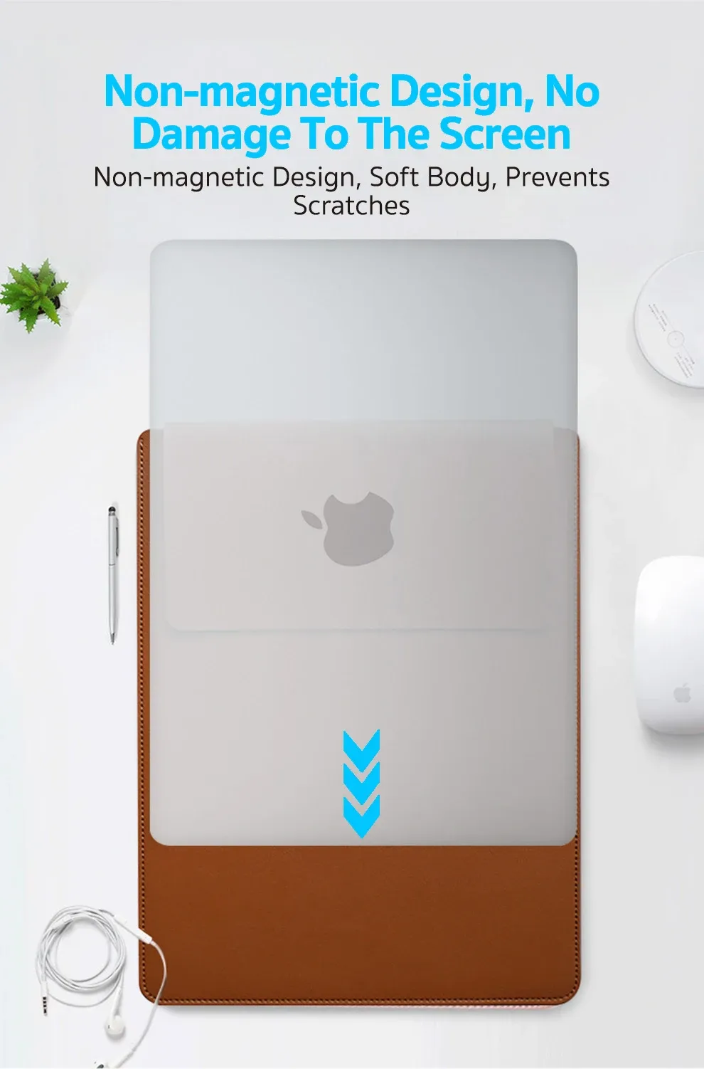 Housse de protection pour ordinateur portable, vue détaillée