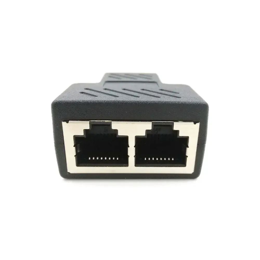 Adaptateur répartiteur Ethernet RJ45 8P8C 1 vers 2 pour PC, accès Internet simultané, IPTV, haut débit, connexion en trois voies 6