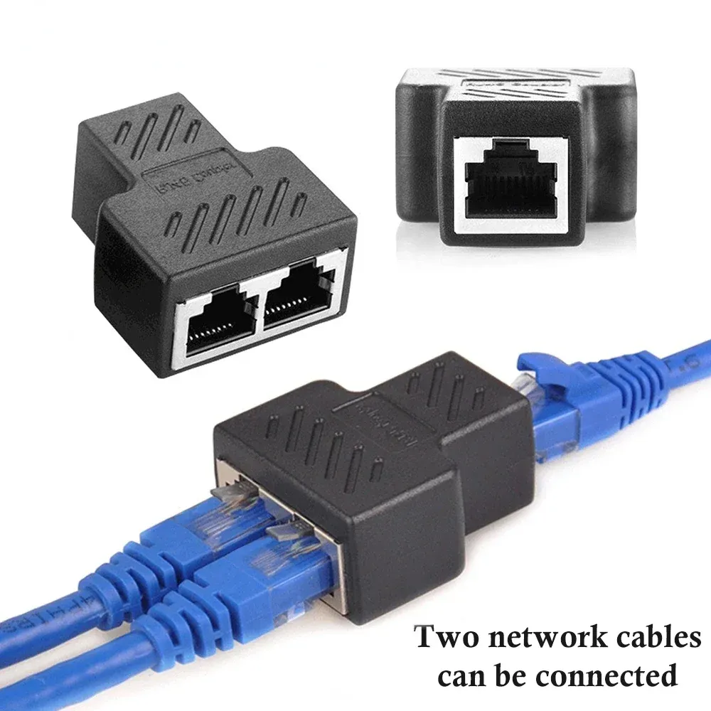 Répartiteur Ethernet RJ45 à deux voies, vue d'ensemble