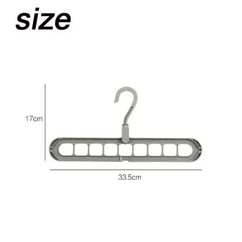 Cintre à vêtements à 9 trous, usage quotidien