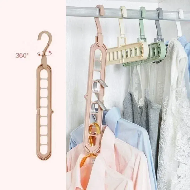 Cintre à vêtements à 9 trous, organisation de penderie
