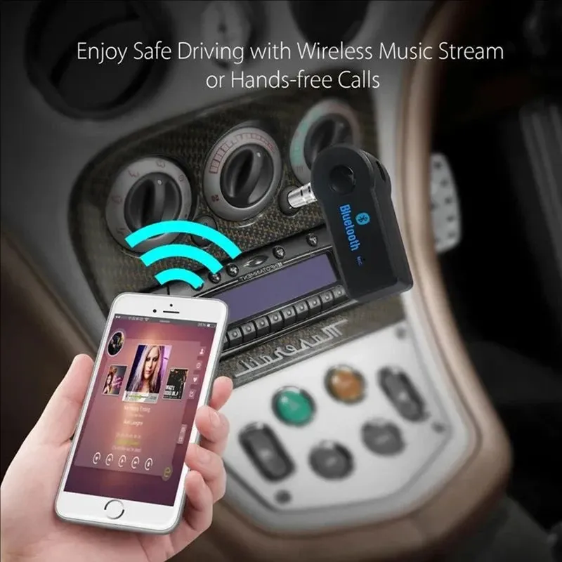 Adaptateur Bluetooth 5.0 sans fil Transcsec, jack 3,5 mm, récepteur audio pour voiture et casque, compatible A2DP 6
