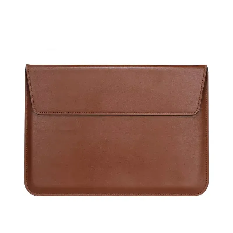 Étui en cuir lisse personnalisable avec monogramme et initiales pour MacBook Air 13 pouces et MacBook Pro Retina 15 pouces 17