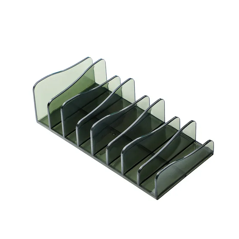 Organisateur de DVD et CD, plateau de rangement pour palette de fard à paupières, support pour cosmétiques, outils de maquillage, support à compartiments, étagère de rangement pour lunettes de soleil 9