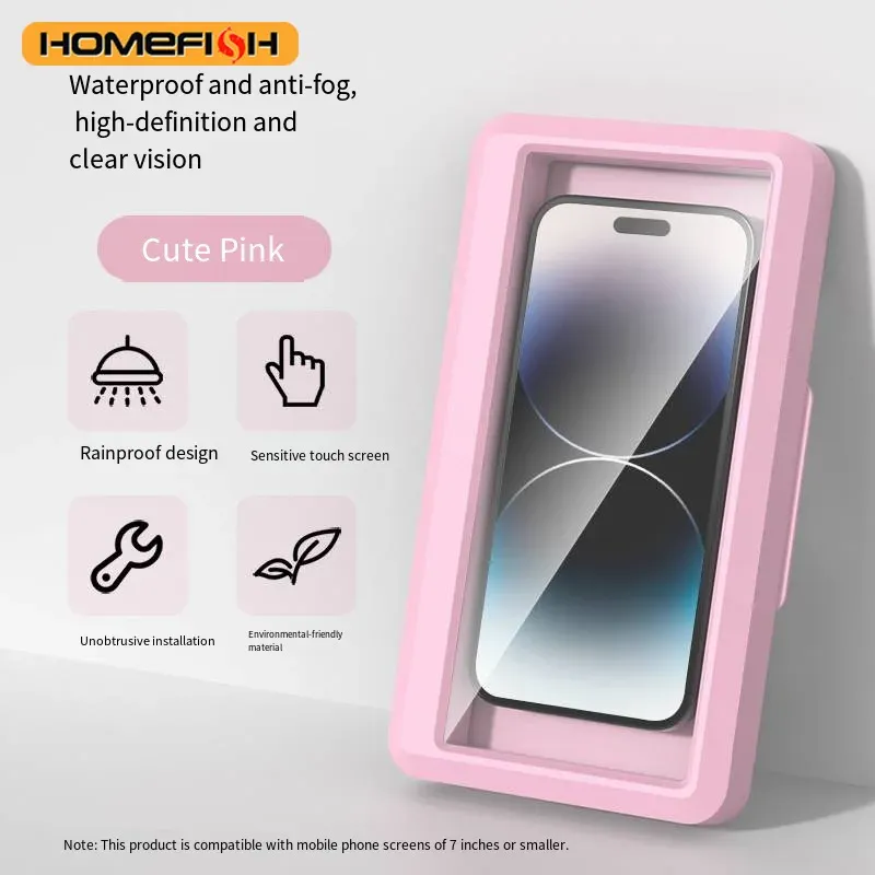 Étui universel étanche et anti-buée pour smartphone, support pour salle de bain et douche, compatible écran tactile 5