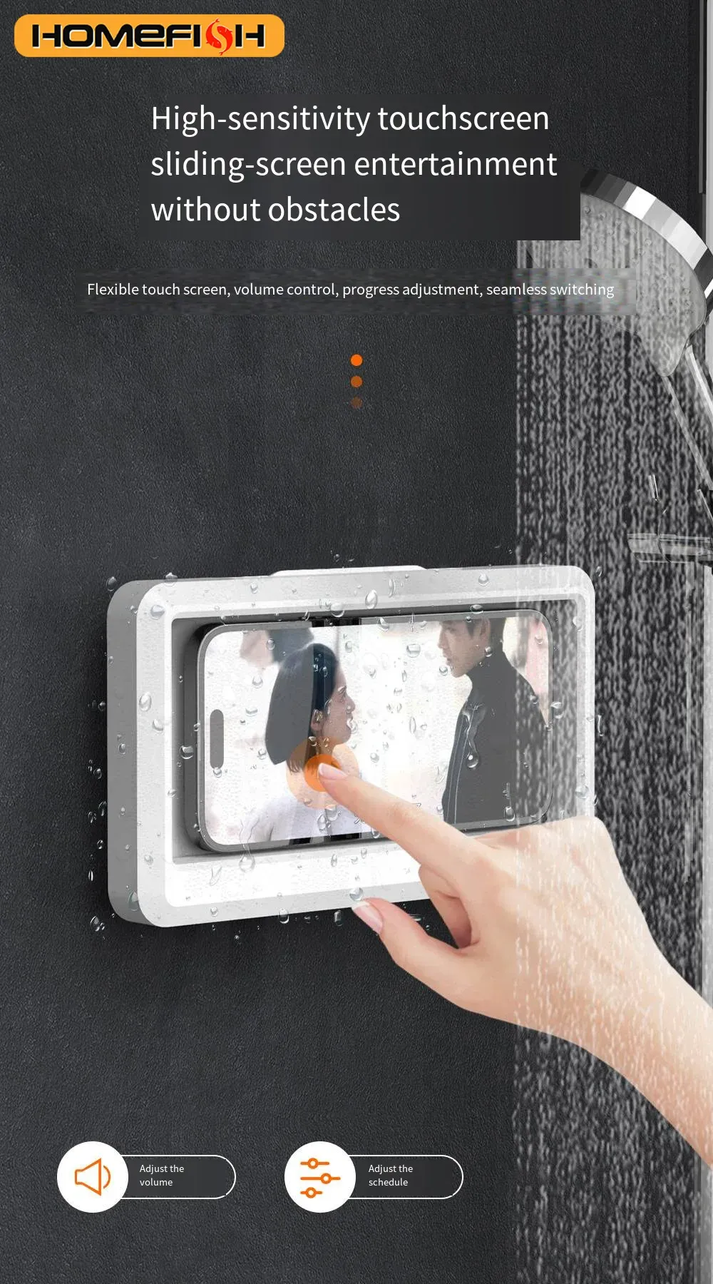 Utilisation de l'écran tactile à travers l'étui étanche
