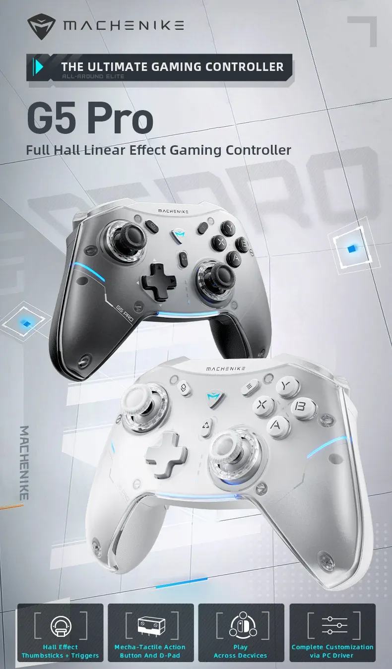 Manette Machenike G5 Pro Elite, vue détaillée du joystick