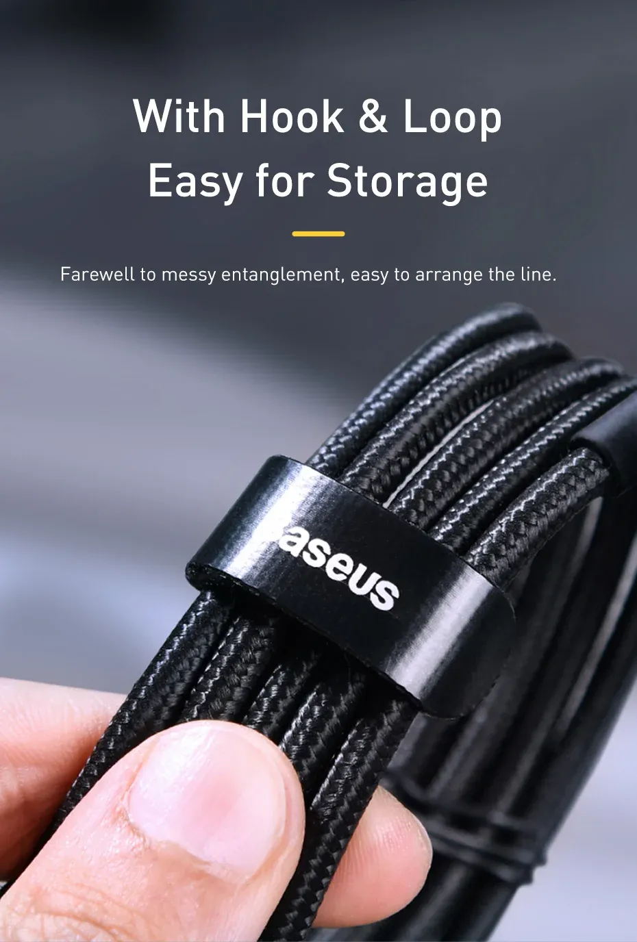 Câble USB-C Baseus, usage quotidien