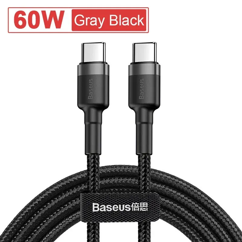 Câble USB Type-C vers USB-C Baseus pour iPhone 18, 17, charge rapide PD 100 W/5 A, compatible MacBook, Xiaomi, Samsung 10