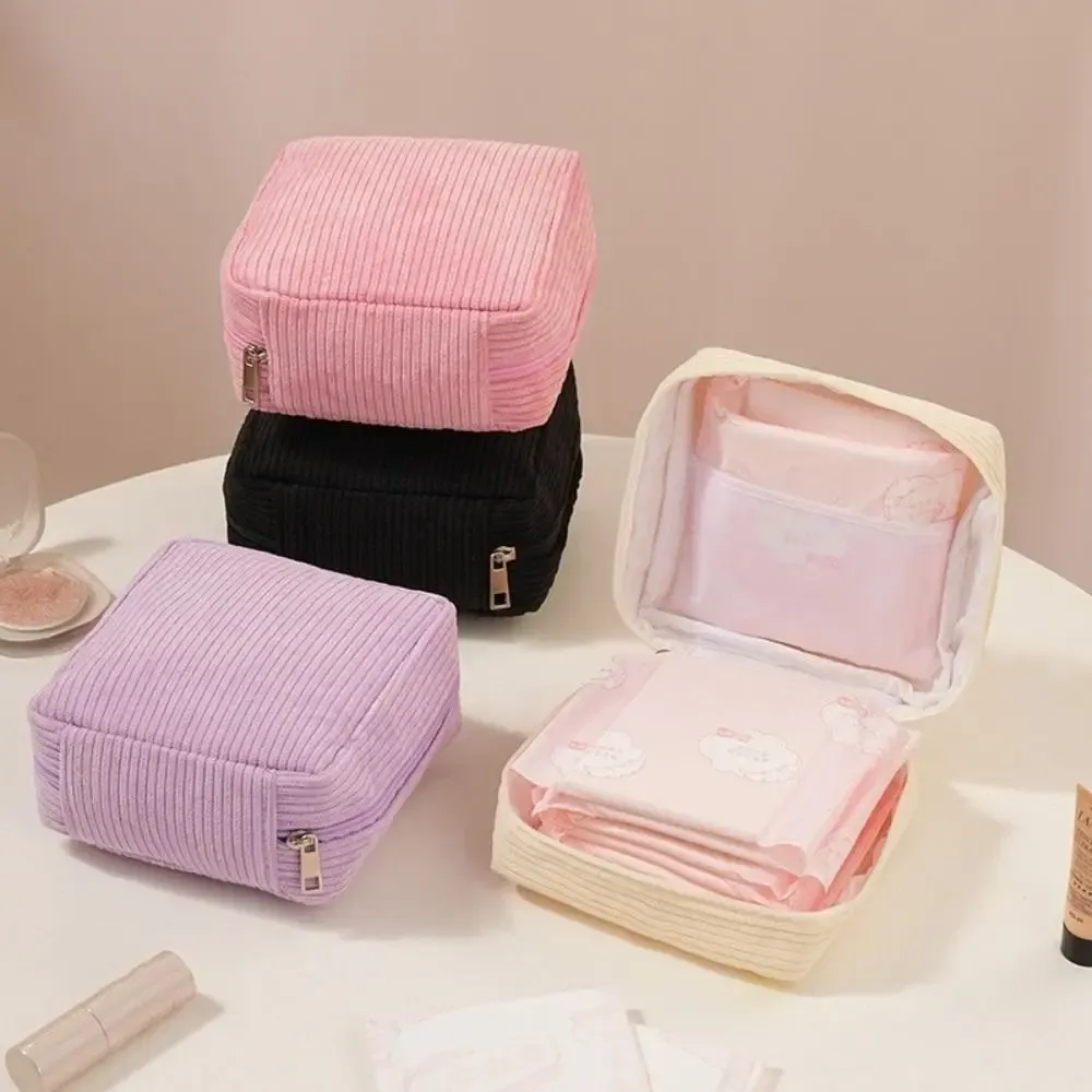 Sac de rangement à grande capacité pour serviettes hygiéniques, cosmétiques et accessoires, organisateur de voyage