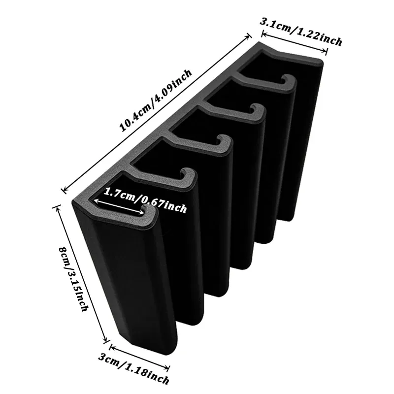 Support mural robuste multi-emplacements pour couvercles de contenants alimentaires, organisateur de rangement pour armoire de cuisine en plastique 6