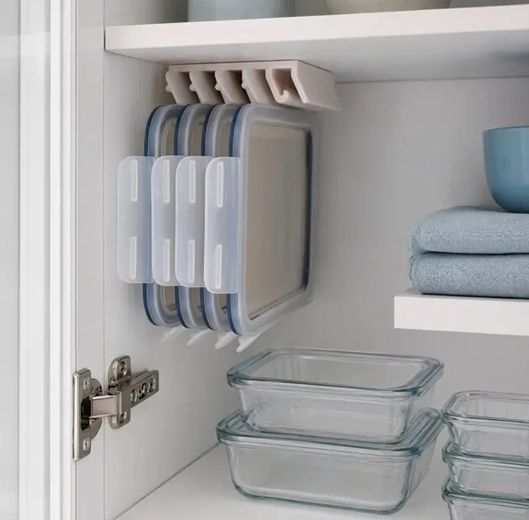 Support de rangement pour couvercles de boîtes hermétiques